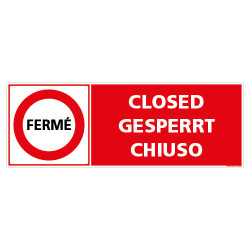 PANNEAU FERME / CLOSED (D1288)