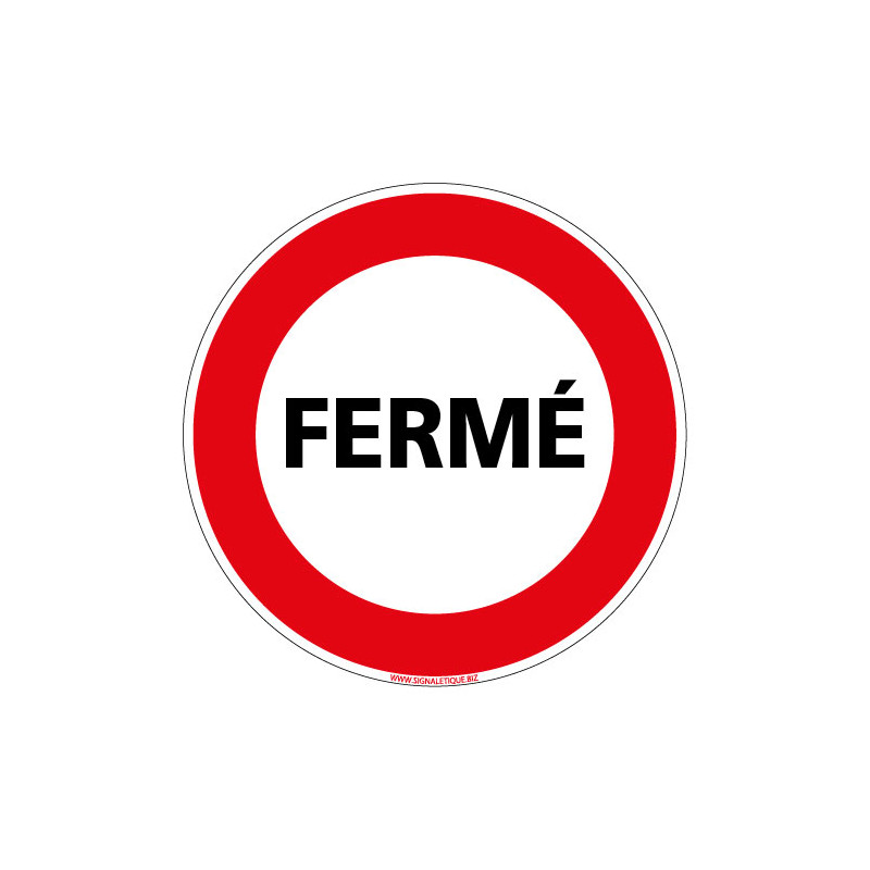 PANNEAU FERME (D1289)