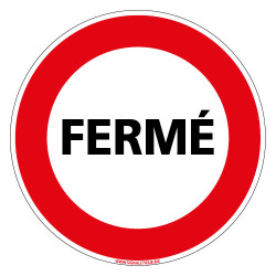 PANNEAU FERME (D1289)