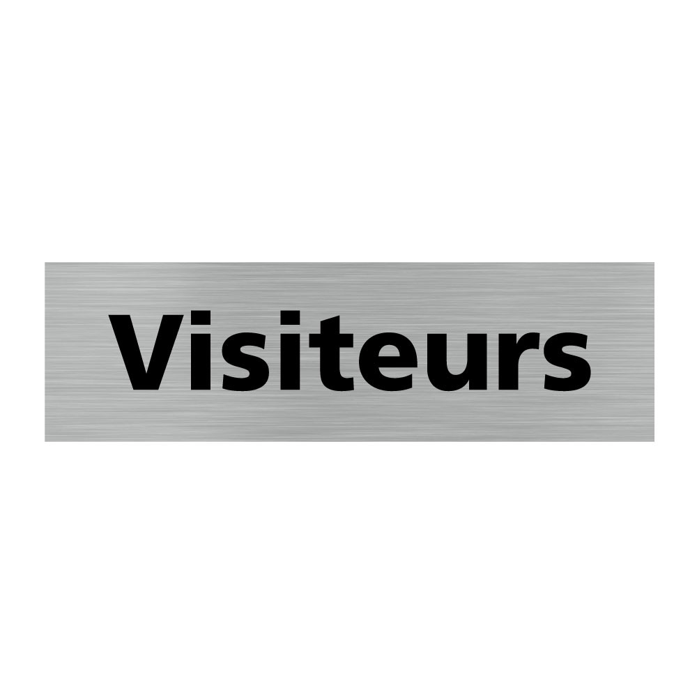 Plaque de porte rectangulaire visiteurs