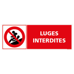 PANNEAU INTERDITS AUX LUGES (D1291)
