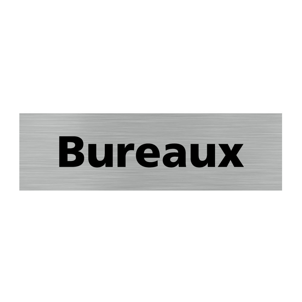 Plaque de porte rectangulaire bureaux