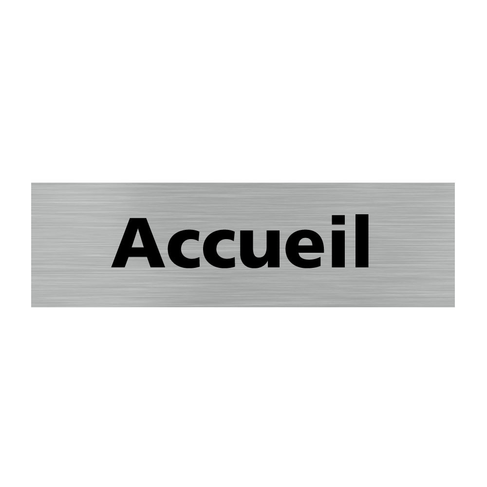 Pictogramme ACCUEIL (Q0137). Signalisation Porte - 170 X 50 mm