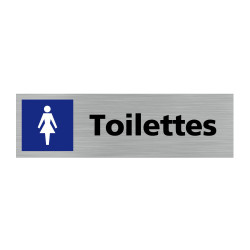Plaque de porte rectangulaire toilettes femmes