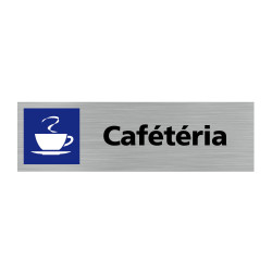 Plaque de porte rectangulaire cafétéria