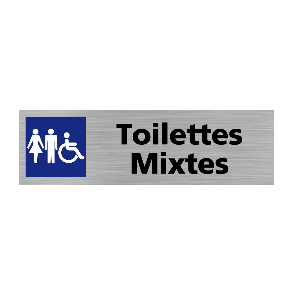 Plaque de Porte Toilettes. Pictogramme WC. Signalisation Toilettes