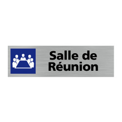 Plaque de porte rectangulaire salle de réunion