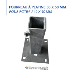 Fourreau platine