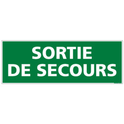 Panneau SORTIE DE SECOURS (B0104)