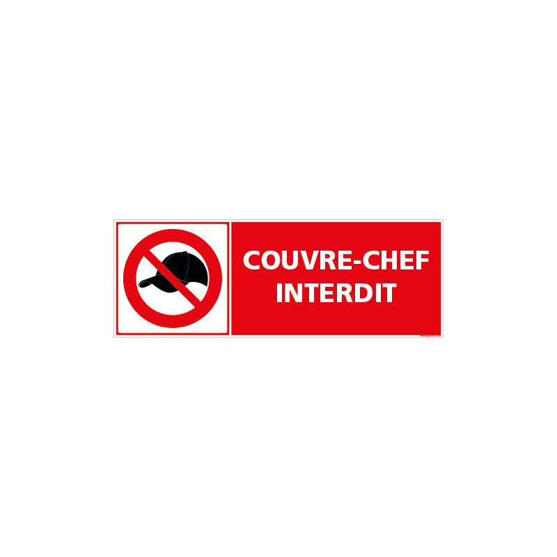 PANNEAU COUVRE CHEF INTERDIT (D1326)