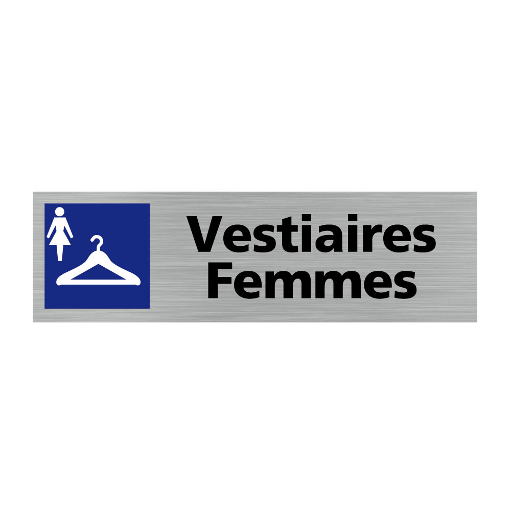 Plaque de porte rectangulaire vestiaires femmes