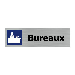 Plaque de porte rectangulaire bureaux