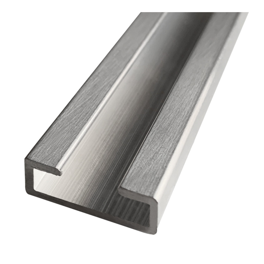 Rail aluminium pour fixation poteau de signalisation