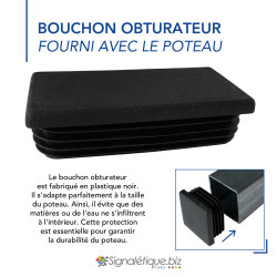 Bouchon obturateur poteau