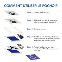 comment utiliser le pochoir handicap