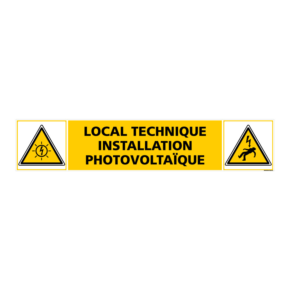 Autocollant Local technique photovoltaïque