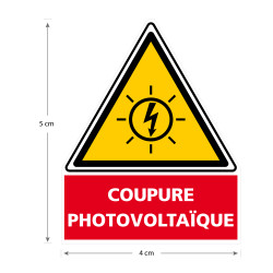 Etiquette Coupure photovoltaïque