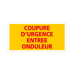 Coupure d'urgence entrée onduleur