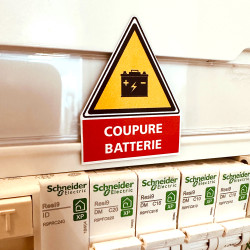 Autocollant Coupure batterie