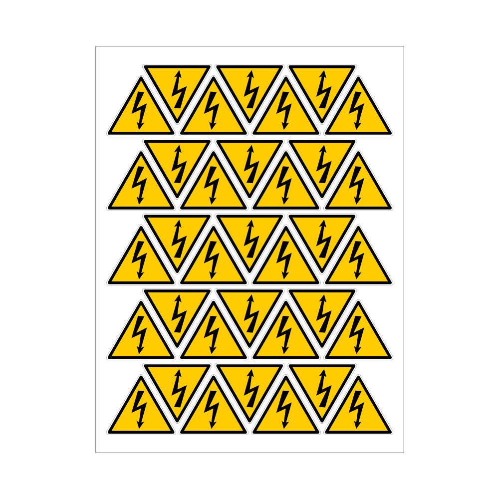 Pictogrammes et étiquettes pour le tableau électrique 