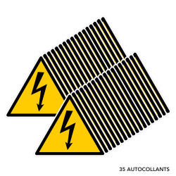 autocollants danger électrique