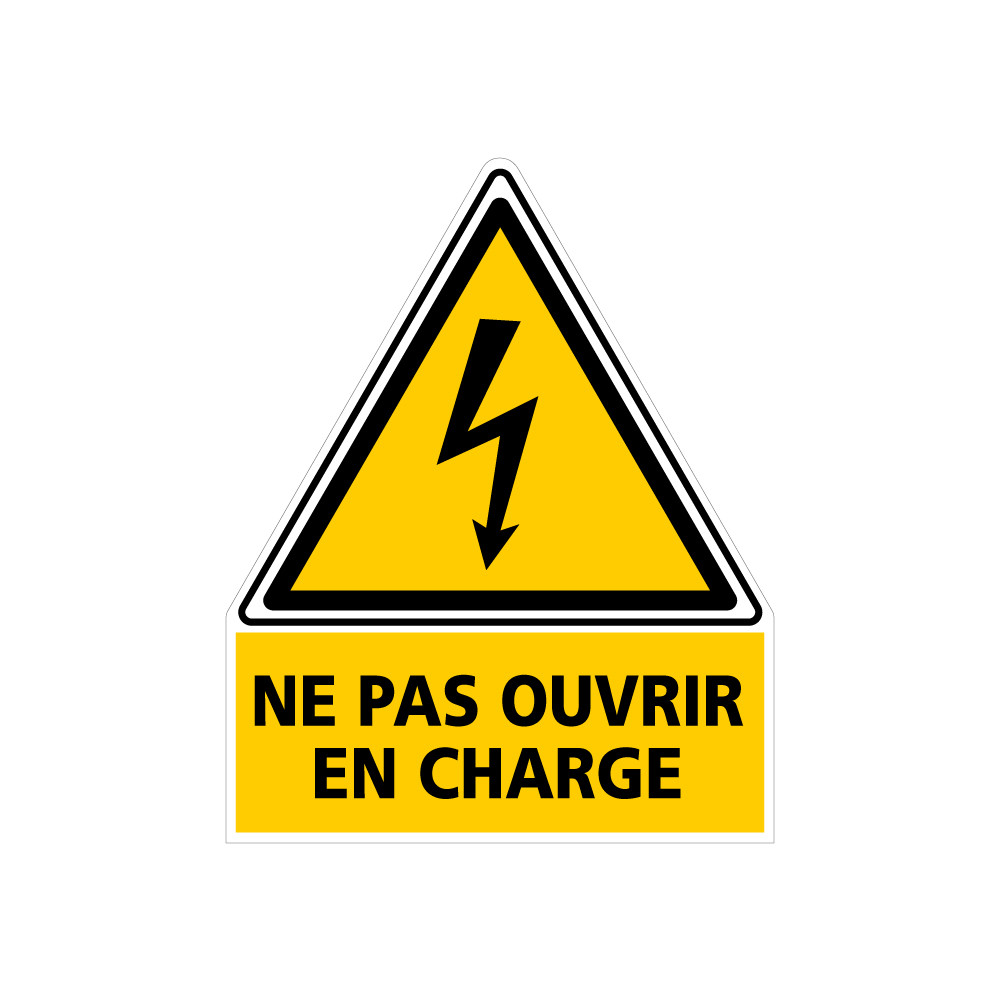 Etiquette ne pas ouvrir en charge Etiquette ne pas ouvrir en charge