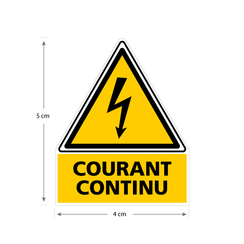 Étiquette Coupure Photovoltaïque CONSUEL - Autocollant Sécurité Installation Solaire