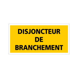 Adhésif disjoncteur de branchement