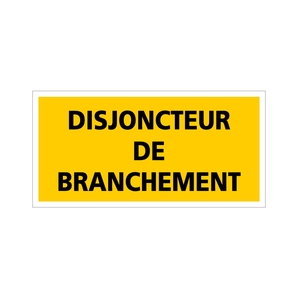 Adhésif disjoncteur de branchement