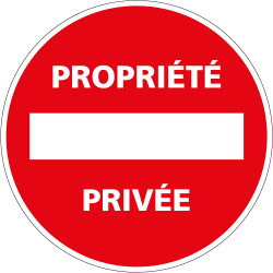 Panneau PARKING PRIVE PROPRIETE PRIVEE (L0069)