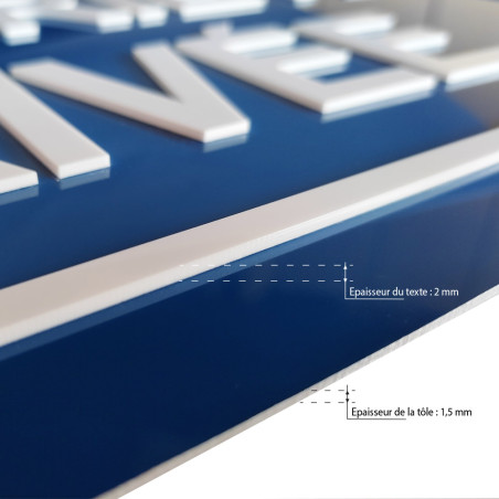 Cartello “Proprietà Privata - Solo Residenti” – AUA SIGNALETIQUE, Alluminio Dibond 3mm (230mm)
