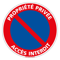 Panneau PROPRIETE PRIVE ACCES INTERDIT (L0213)