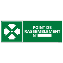PANNEAU POINT DE RASSEMBLEMENT NUM (B0165)