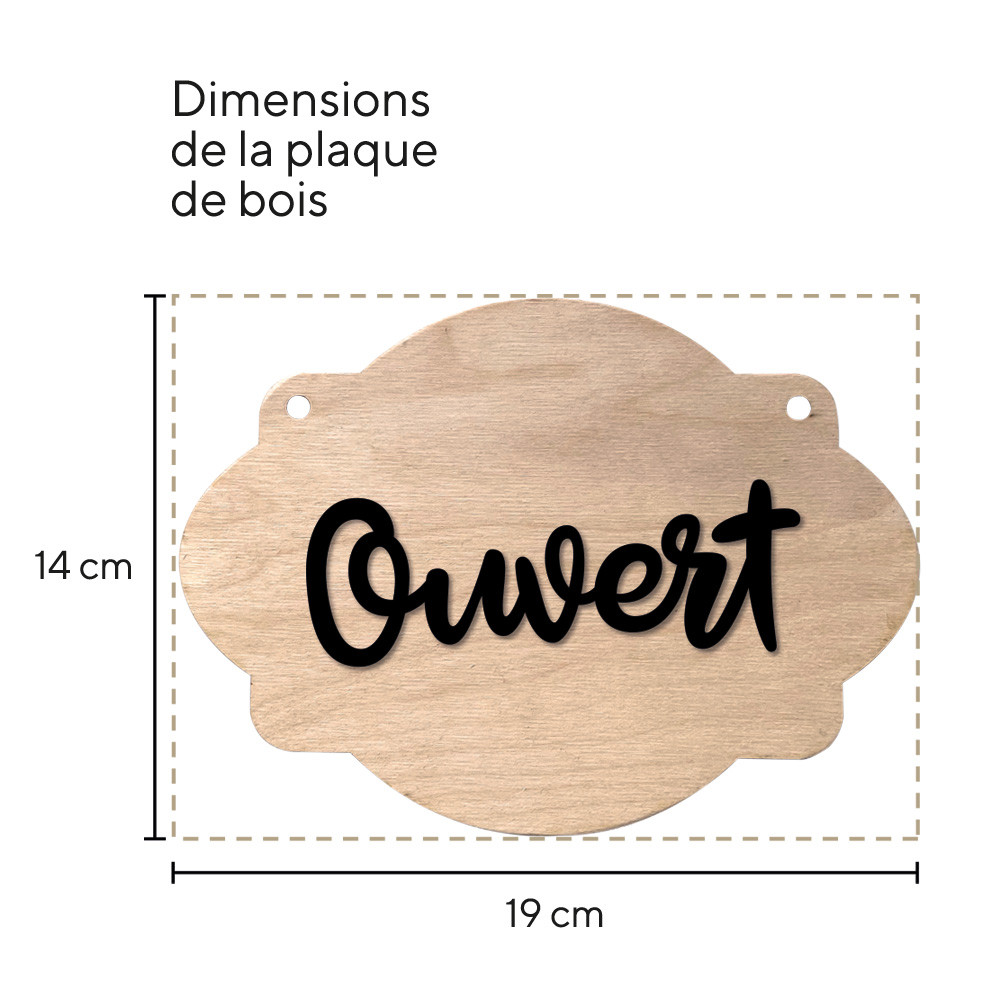 Plaque Porte Toilettes En Bois - Signalétique WC Moderne
