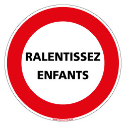 PANNEAU RALENTISSEZ ENFANTS (L0282)