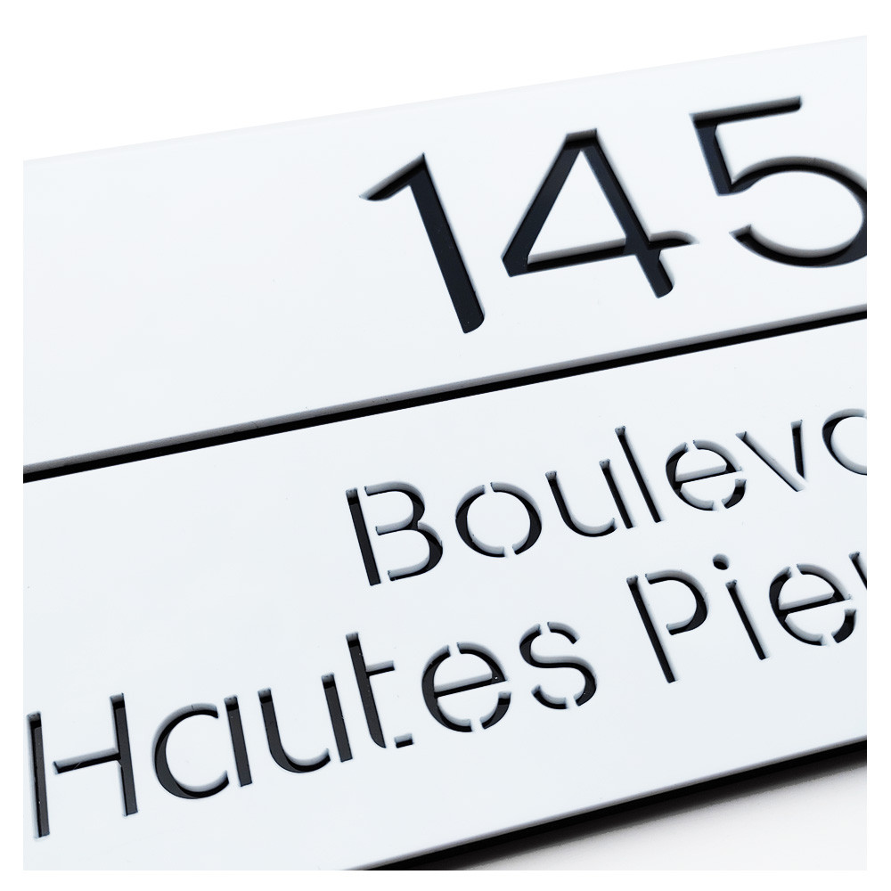 Plaque de Rue emaillée personnalisée 20x20 cm -Neuf- 10 Ans de Garantie numéro Plaque de Maison