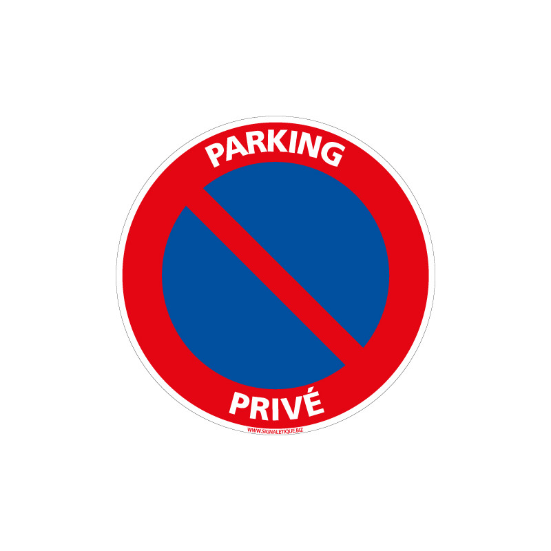 Panneau PARKING PRIVE 300x200mm : : Auto et Moto