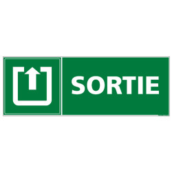 PANNEAU SORTIE ISSUE DE SECOURS (HAUT) (B0179)