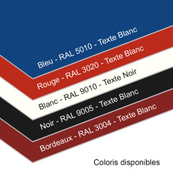 Numéro de maison en alu laqué - Direct Signalétique