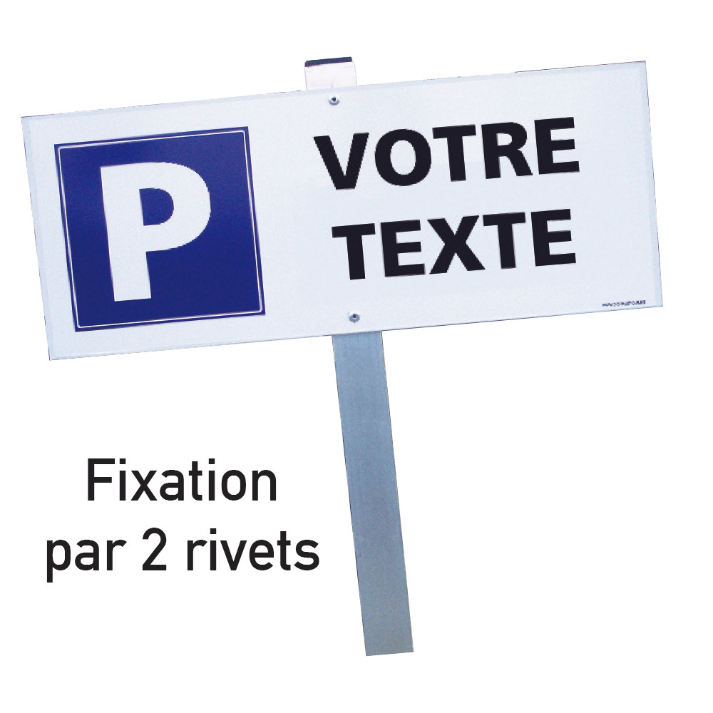 Panneau de parking en aluminium 'p prive' - RETIF