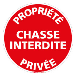 PANNEAU PROPRIETE PRIVEE - CHASSE INTERDITE (L1013)