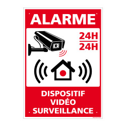 Panneau Alarme dispositif vidéo surveillance