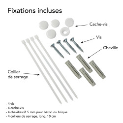 Panneau de signalisation prépercé avec fixations