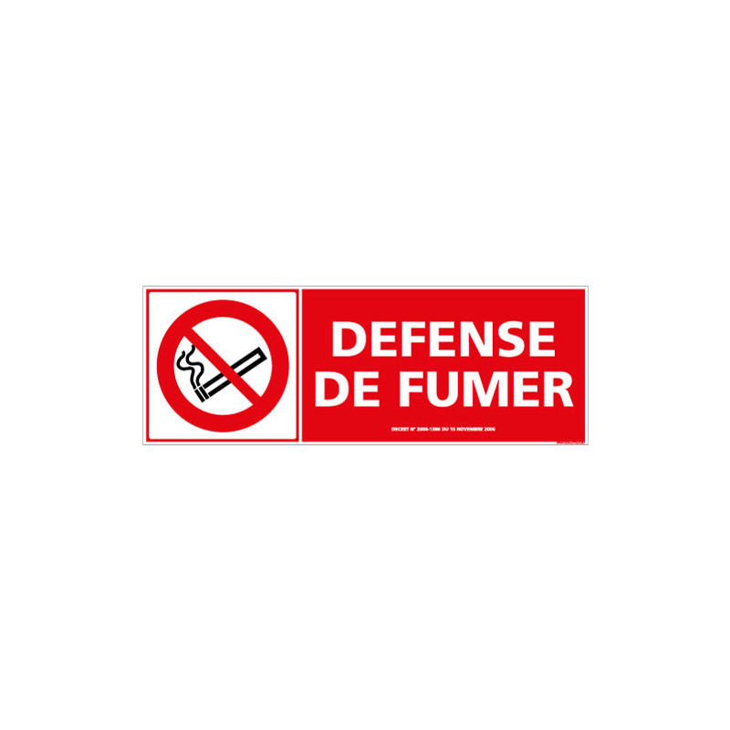 PANNEAU DEFENSE DE FUMER (N0038)