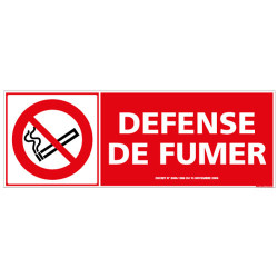 PANNEAU DEFENSE DE FUMER (N0038)