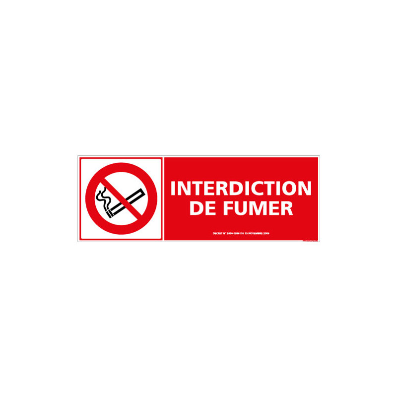 PANNEAU INTERDICTION DE FUMER (N0048) PANNEAU INTERDICTION DE FUMER (N0048)