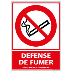 PANNEAU DEFENSE DE FUMER (N0119)