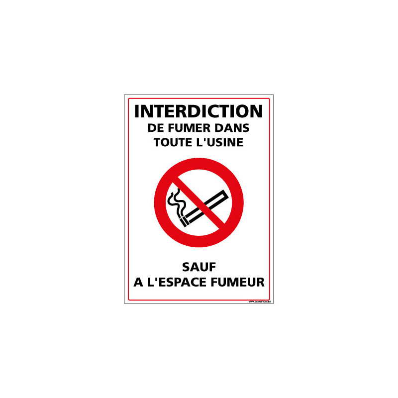 Interdiction de fumer dans toute l'usine (N0162)