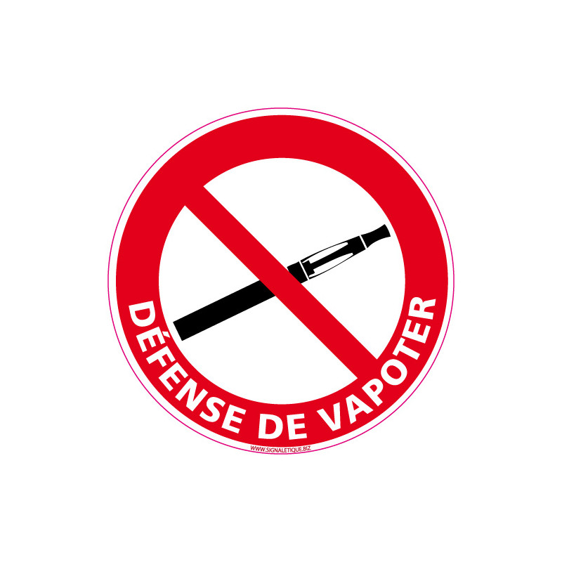 PANNEAU DEFENSE DE VAPOTER (N0168)