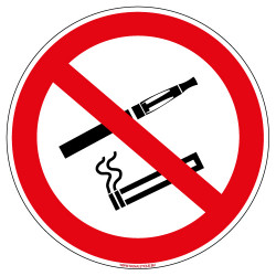 PANNEAU INTERDICTION DE FUMER ET DE VAPOTER (N0176)